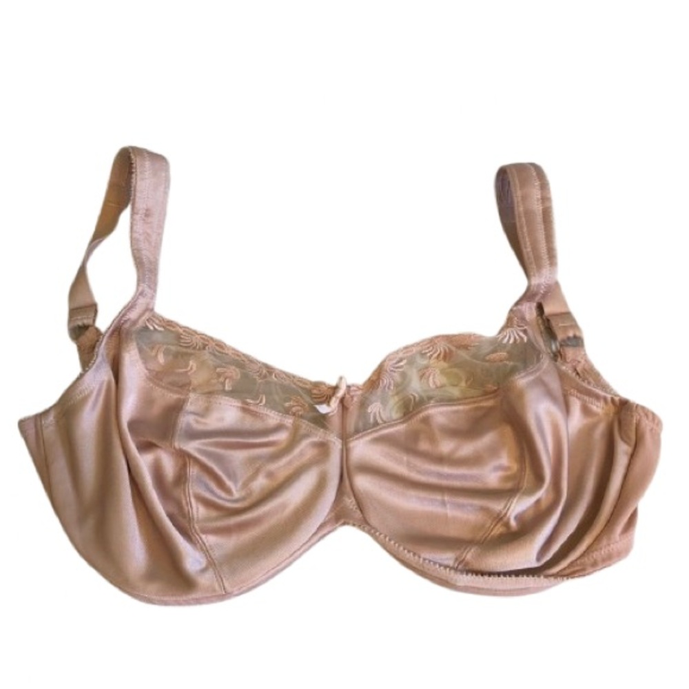 Aviana tan lace minimizer underwire bra
